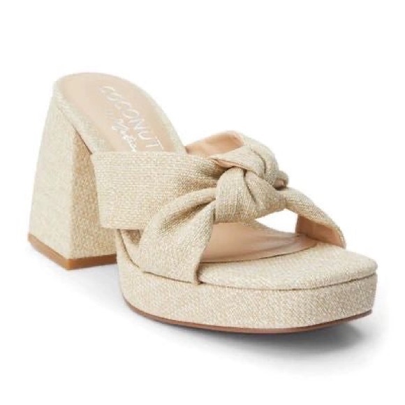 Coconuts by Matisse Shoes - Matisse Coconuts-‎ Esme Knot Slide Sandal - Natural